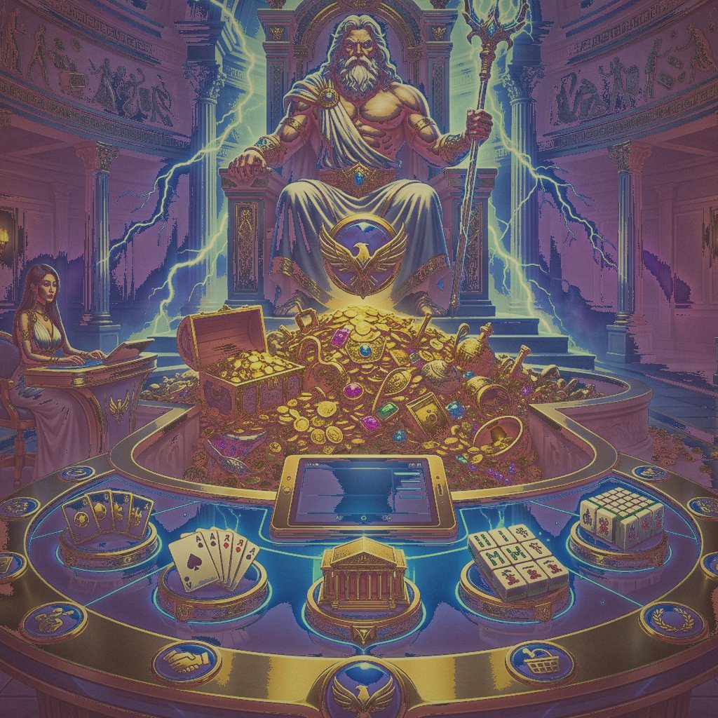Tampilan antarmuka permainan Golden Empire di platform RINDUSLOT