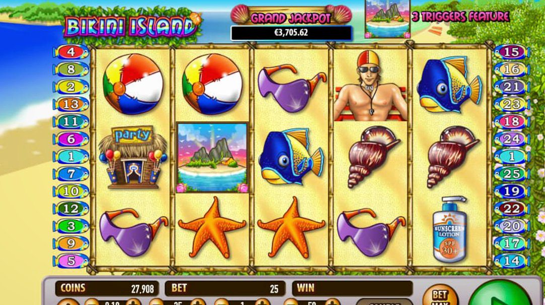 Bikini Island · Tampilan Antarmuka Aplikasi RINDUSLOT